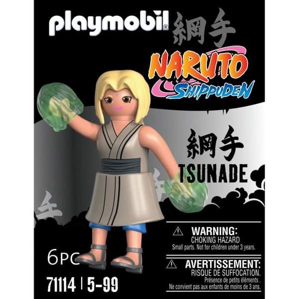 PLAYMOBIL Tsunade figur - Naruto Shippuden - Vit - 6 stycken - Från 5 år