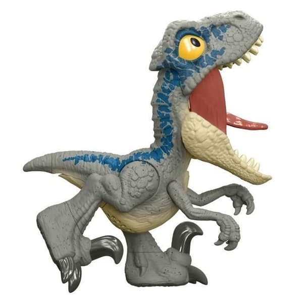 Jurassic World-Velociraptor Blue Mega Roar-Sound, Large Jaw HVB44