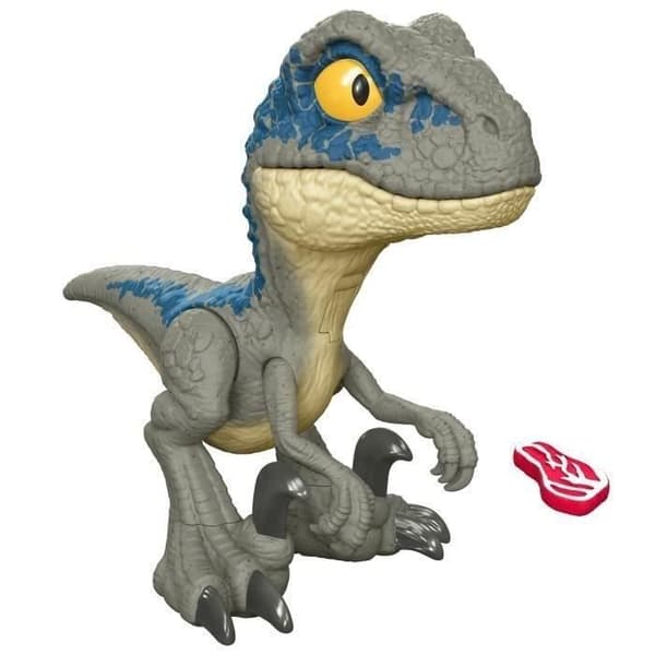 Jurassic World-Velociraptor Blue Mega Roar-Sound, Large Jaw HVB44