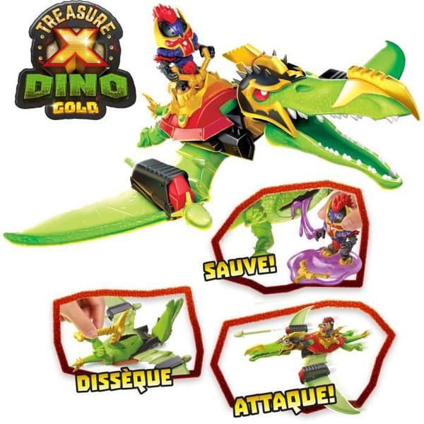 Pterodactyl Playset - ÄLGEKAKAR - Trésor X - Combat Dinosaur - Figur 23 cm