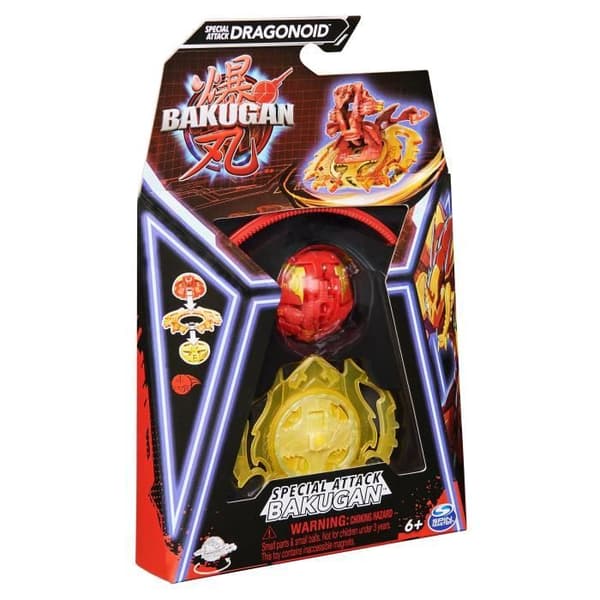 Bakugan Box - BAKUGAN - Pack 1 Bakugan Special Attack - Röd - från 6 år och uppåt - 9 färger tillgängliga