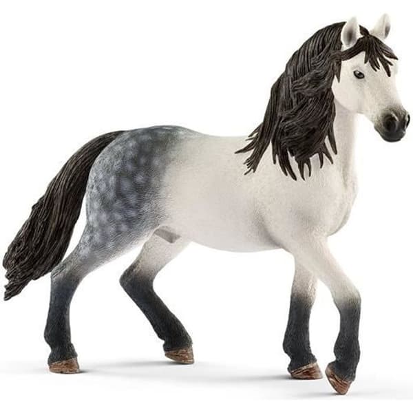 Schleich Figurine - Andalusisk hingsthäst - Pedagogisk leksak för barn från 3 år och uppåt