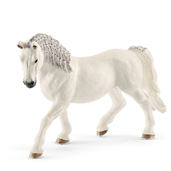 Schleich Lipizzaner Mare Figurine - Handmålad plast vit häst