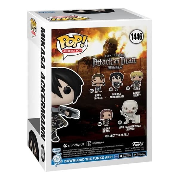 Figurine - Funko - Mikasa Ackerman - 9 cm - Flerfärgad - Attack on Titan