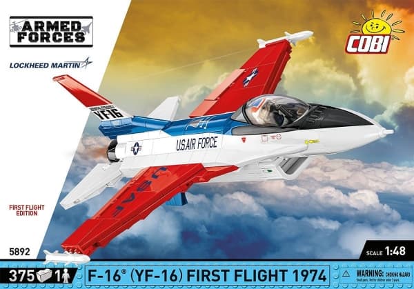 COBI F-16 (YF-16) First Flight 1974, Byggeklosser, 8 år, 375 stykker