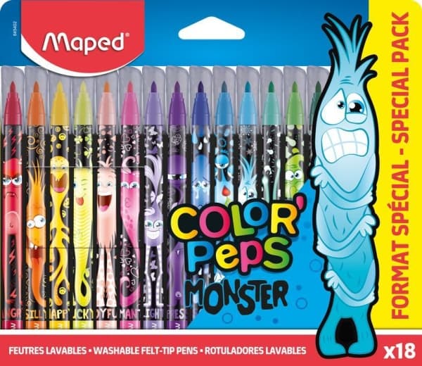 Maped FLAMASTRY MAPED COLORPEPS MONSTER 18 KOLORÓW