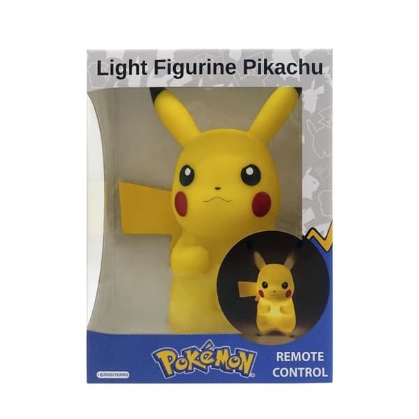 TEKNOFUN Pikachu LED figurlampa med fjärrkontroll - 25 cm