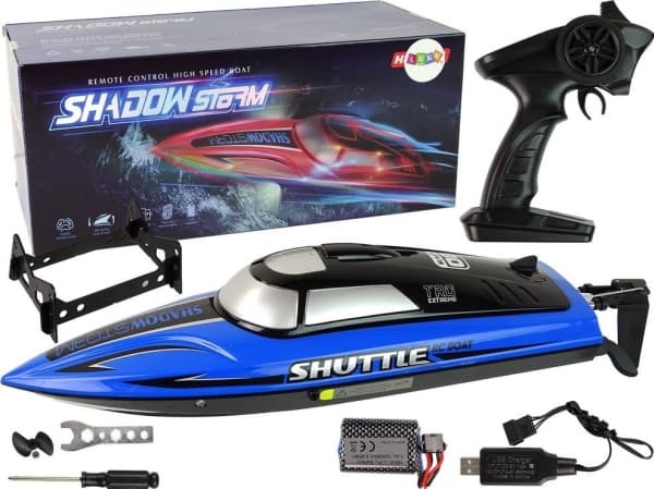 LeanToys Powerboat R/C 2.4G sininen 20-25 km/h