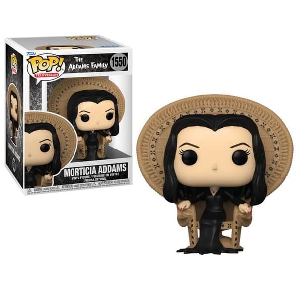 Pop! Deluxe Morticia Addams på flätad stol - FUNKO - Addams Family