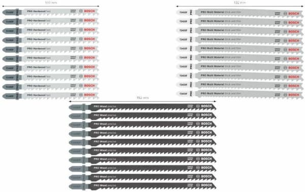 Bosch PRO Wood and Metal Stichsägeblaetter-Set 30 tlg. (2607011946)