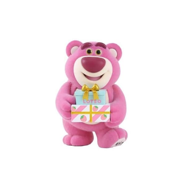 Disney Lotso Christmas Flocked Window Box Figurine - DISNEY