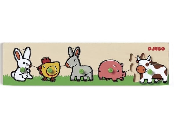 DJECO Farm’n’co - 31,3 x 9,3 x 2,8 cm, Trä