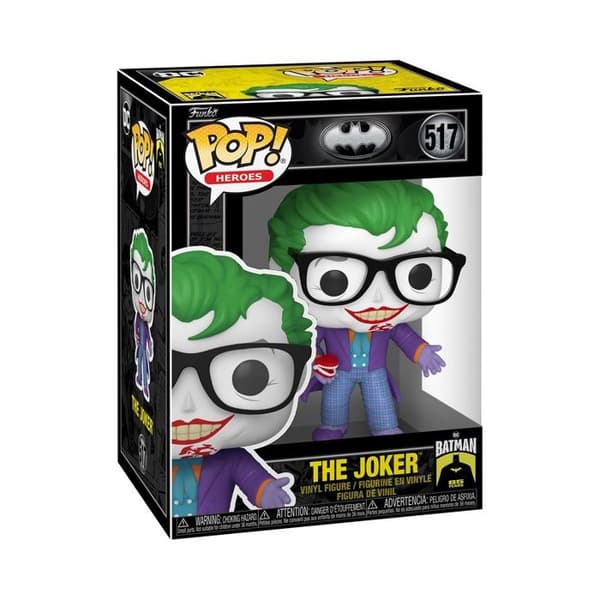 Figur - FUNKO - Pop N° 517 - Joker med denturer - 85 år av Batman - Flerfärgad