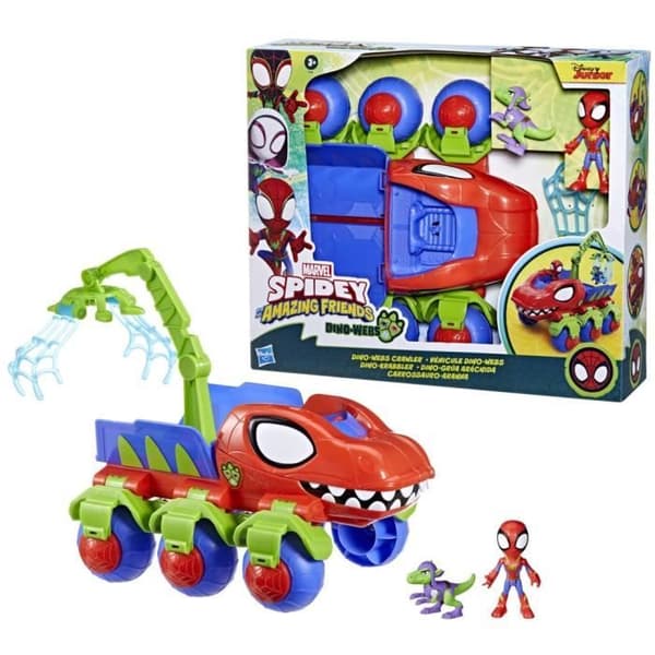 Spidey Dino-Webs-fordon med Spider-Man-leksaker, från 3 år, Spidey och hans extraordinära vänner
