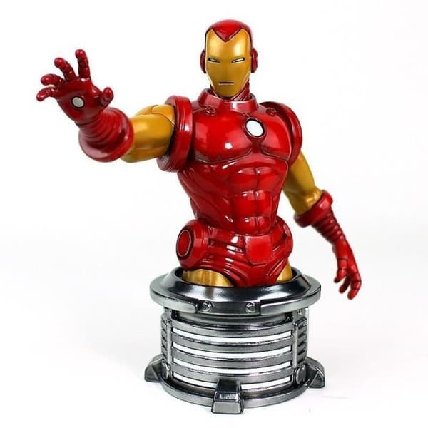 Ironman byst 17cm - SEMIC - Marvel - Gyllene harts - 2 års garanti