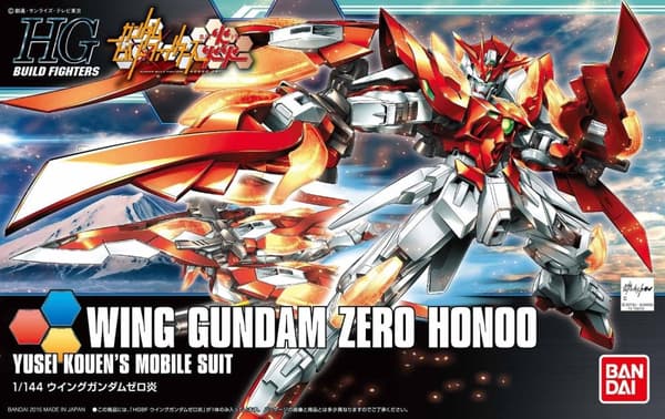 Bandai [033] HGBF Wing Gundam Zero Honoo barn samlarfigur