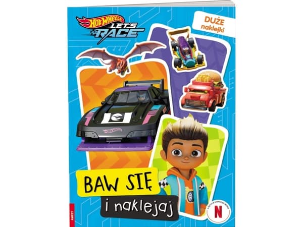Hot Wheels Let's race. leikki- ja tarrakirja. STB-1601