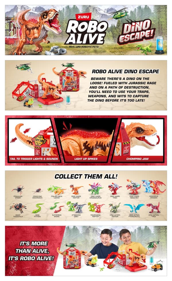 Robo Alive Dino Escape Lekset