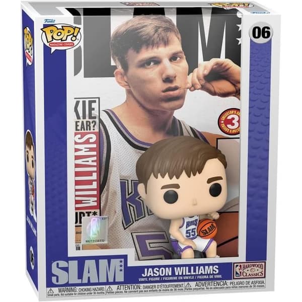 Funko Pop! Tidningsomslag: Slam NBA- Jason Williams - Vit - Herrar