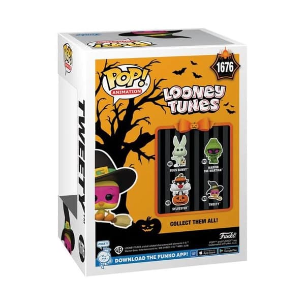 Samlarfigur i vinyl - Funko - Tweety Bird (häxa) - 9,5 cm - Gul - Looney Tunes