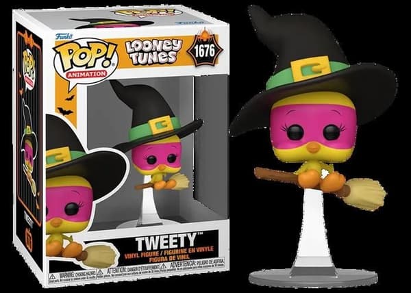 Samlarfigur i vinyl - Funko - Tweety Bird (häxa) - 9,5 cm - Gul - Looney Tunes