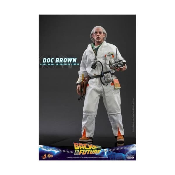 Hot Toys Back to the Future Movie Masterpiece 1/6 Doc Brown Figur 30 cm