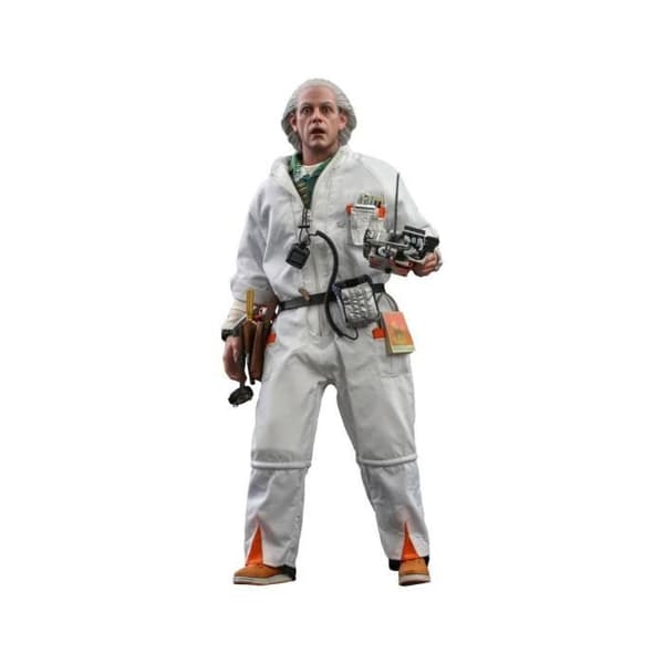 Hot Toys Back to the Future Movie Masterpiece 1/6 Doc Brown Figur 30 cm