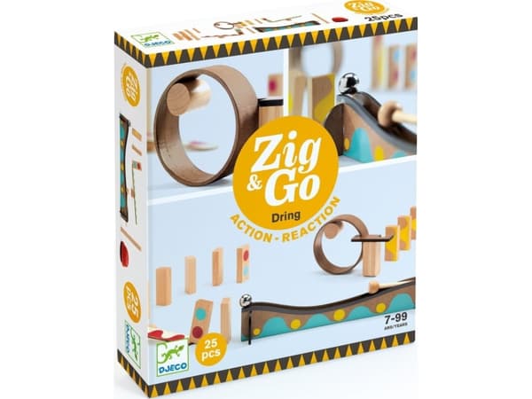 DJECO Zig & Go, 7 År, Trä, Multifärg