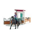 Pikkukuva 2 / 5: Horse Box Lisa and Storm, hästfigur och tillbehör, SCHLEICH 42709 Horse Club, 5 år