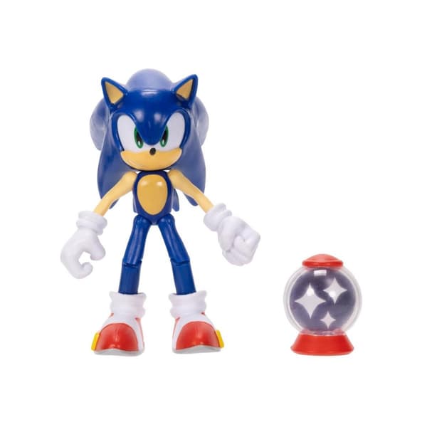 Sonic Figur 10cm Sonic (Modern) with Invincible Item Box