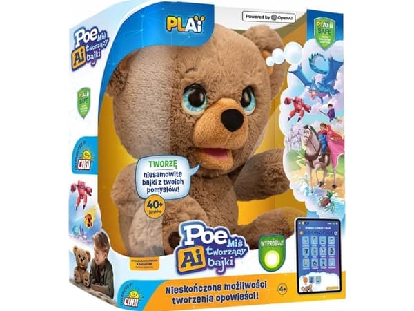 Poe Ai interaktiv maskot - En bamse som lager eventyr