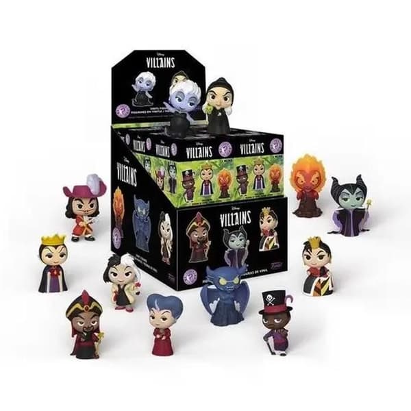 Figur Mystery Minis - Disney - Villains Sortiment av 12-OLIKA