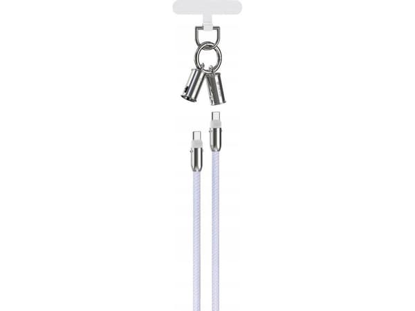 Devia 2in1 Lanyard 60W USB-C - USB-C Cable 1.2m