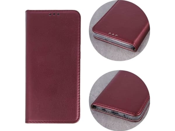 nemo SAMSUNG GALAXY A23 5G Plånbok med flik Eco Leather Holster Magnet Book vinröd