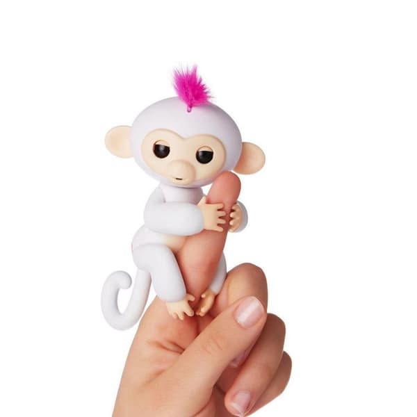 Cenocco fingerlegetøj Happy Monkey Hvid