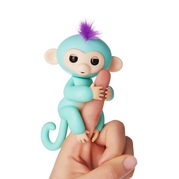 Cenocco Fingerleketøy Happy Monkey Turkis