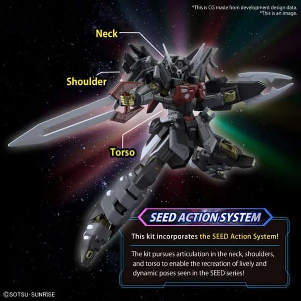 Gundam Model Kit - BANDAI SPIRITS - Shi-Ve.A Gundam - Svart - HG 1/144 13cm