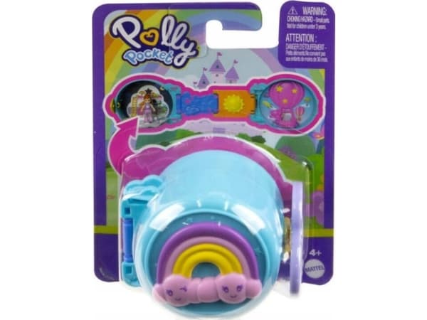 Mattel Polly Pocket Compact Mini Action Figur, blå