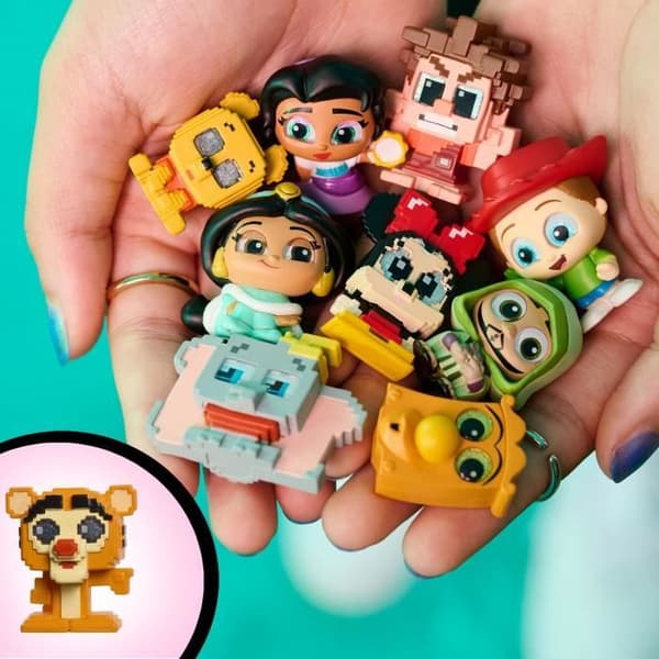 Samlarfigurer - DISNEY Doorables - Multi Peek PIXEL PERFECT - 5 till 7 figurer, 4 cm, 50 att samla in, 8 pixlar