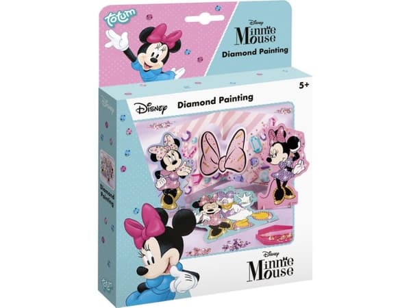 Totum Disney Minnie Mouse Diamond Painting, Children''s craft kit, 5 År, Multifärg