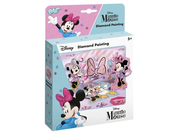 Totum Disney Minnie Mouse Diamond Painting, Children''s craft kit, 5 År, Multifärg