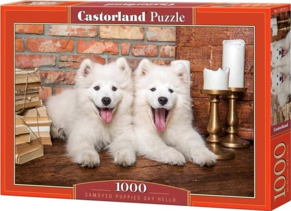 Castorland Puzzle 1000 Samoyed Puppies Say Hello CASTOR