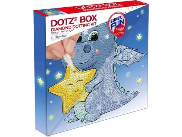 DOTZ BOX creativity set diamond painting sleepy time dragon 22x22cm, 11NDBX072