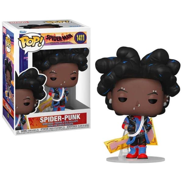 Figur - FUNKO - POP Marvel N° 1411 - Spider-Punk - Flerfärgad - För barn från 3 år