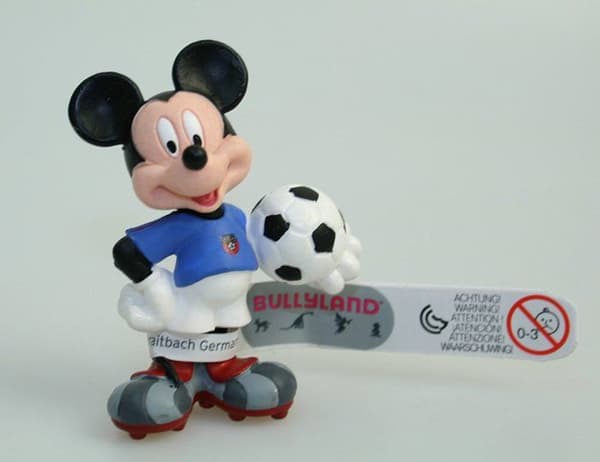 Disney Mickey Figure som italiensk fotbollsspelare - Bullyland