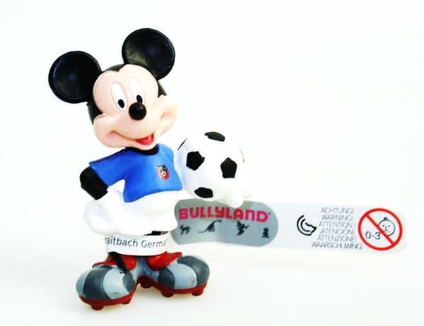 Disney Mickey Figure som italiensk fotbollsspelare - Bullyland