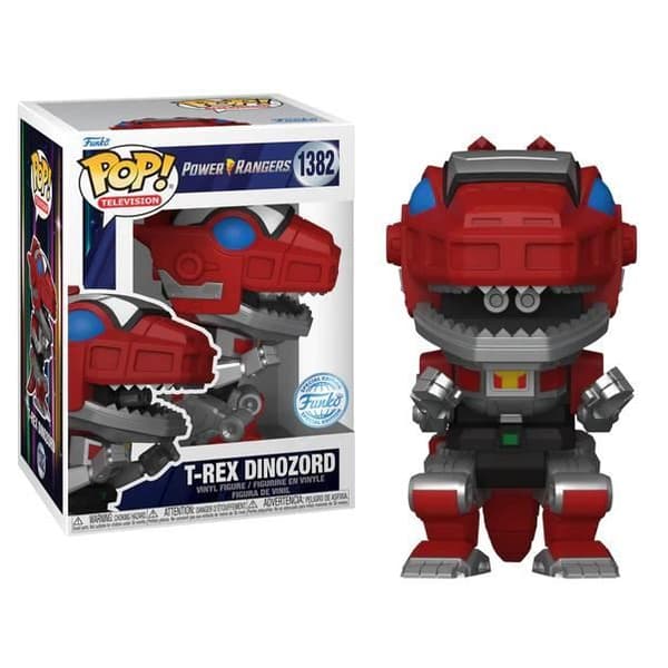 POWER RANGERS 30 ÅR - POP TV N° 1382 - T-RED DINOZORD FUNKO 73876 - 8