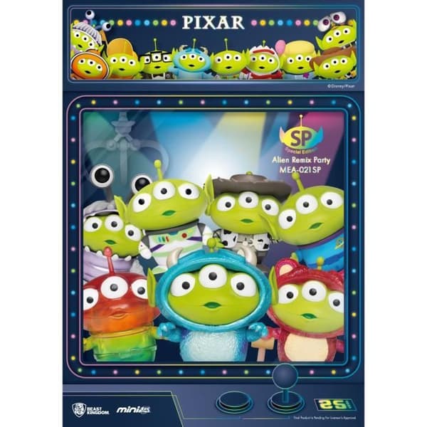 TOY STORY - ALIEN REMIX PARTY - SET 6 FIGURINE MINI ÄGG ATTACK 8CM BEA