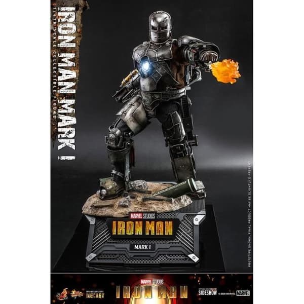 MARVEL - IRON MAN MARK I - LEDAD STATUTT FILM MÄSTERVERK 30CM