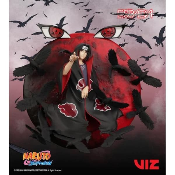 NARUTO SHIPPUDEN - ITACHI UCHIHA - VÄGGSTATYTT 25CM ESPADA 85902